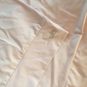 ALO Yoga open (mesh back) lavender workout top